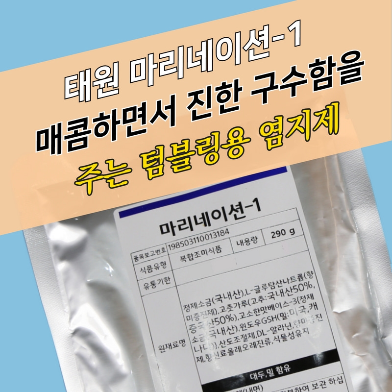 태원식품 치킨염지제 마리네이션-1 290G 소용량 닭염지제 매콤한맛